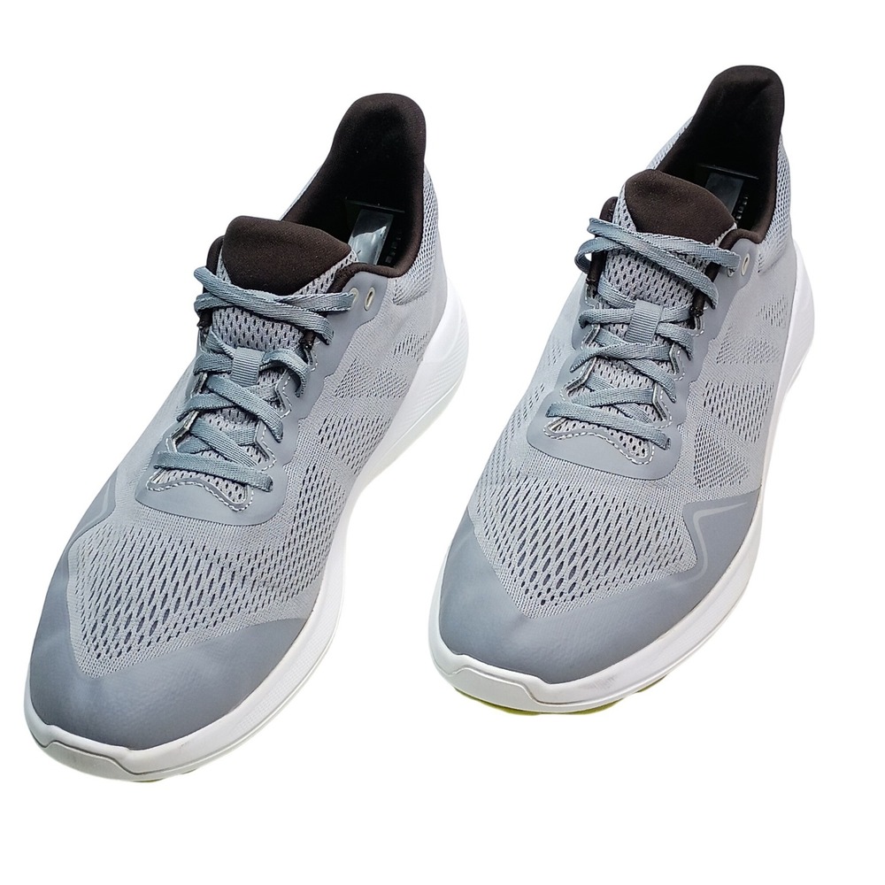 FootJoy Fuel Spikeless Golf Shoes Mens‎ 9.5 Wide Grey White Sneakers 56142